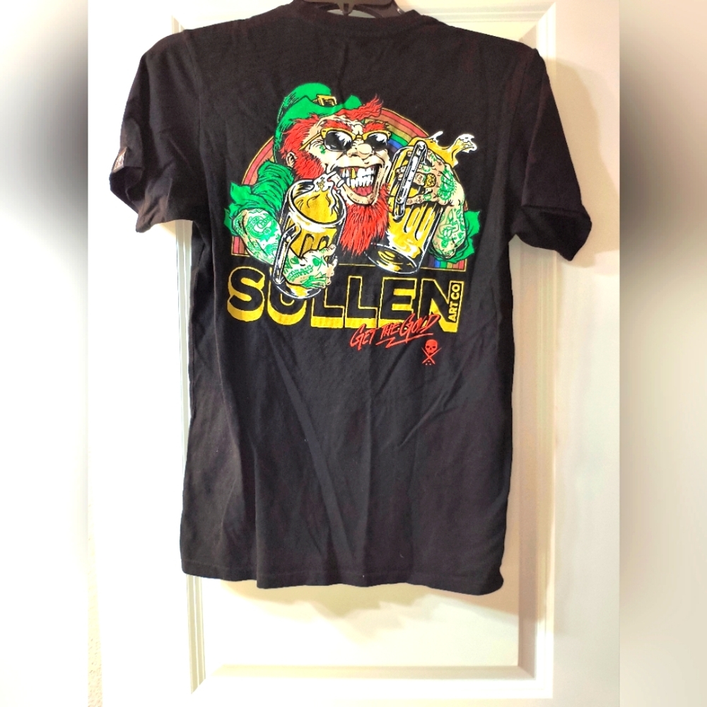 Sullen 'Get the Gold' Leprechaun Graphic T-Shirt (Men's S)